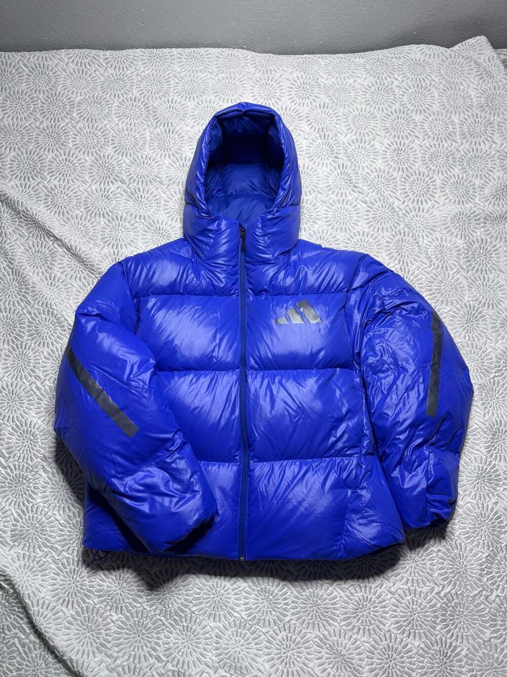 Adidas M Z.N.E. Puffer Jacket Semi Lucid Blue JW1515 Men's Medium